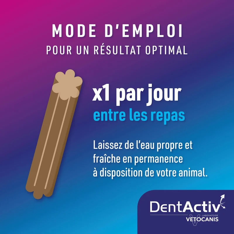 DentActiv Action 7 Sticks Dentaire Petit Chien