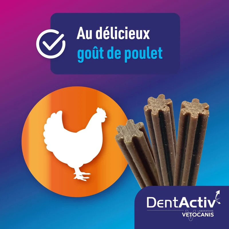 DentActiv Action 7 Sticks Dentaire Grand Chien +25kg