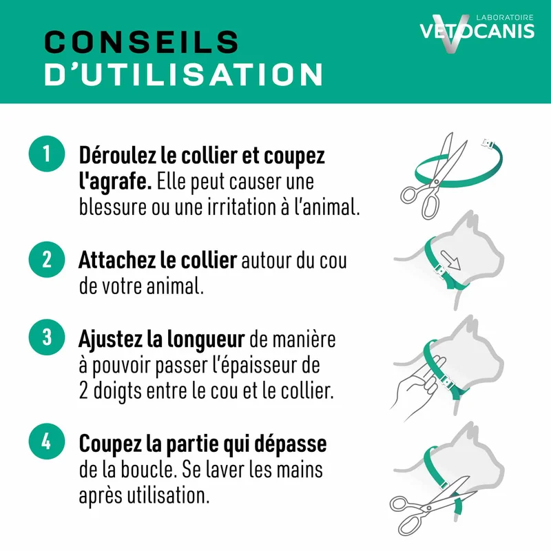 Collier Anti-Puces Anti-Tiques Répulsif pour Chat et Chaton