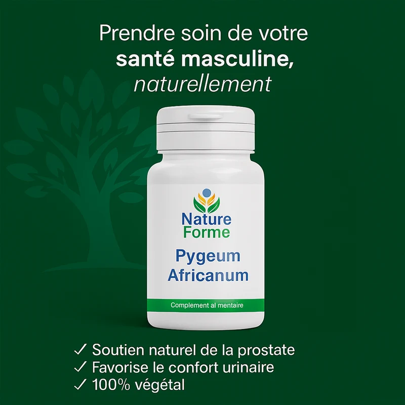 Pygeum Africanum - extrait de prunier d'Afrique pour le confort de la prostate et urinaire de l'homme