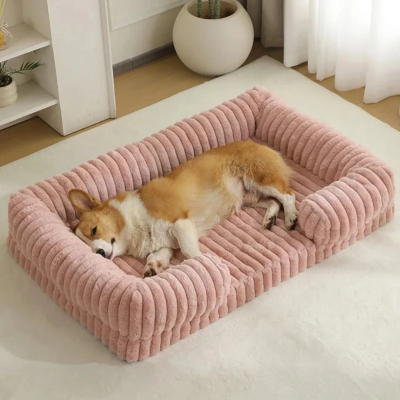 Panier pour chien velour cotelé