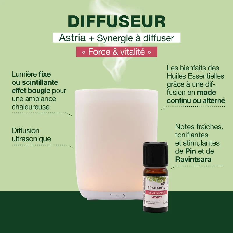 Diffuseur Astria + Force et vitalité
