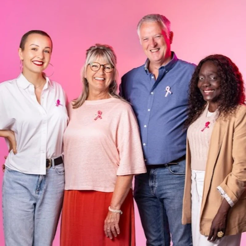 Un ruban rose pour soutenir la lutte contre le cancer 🎀