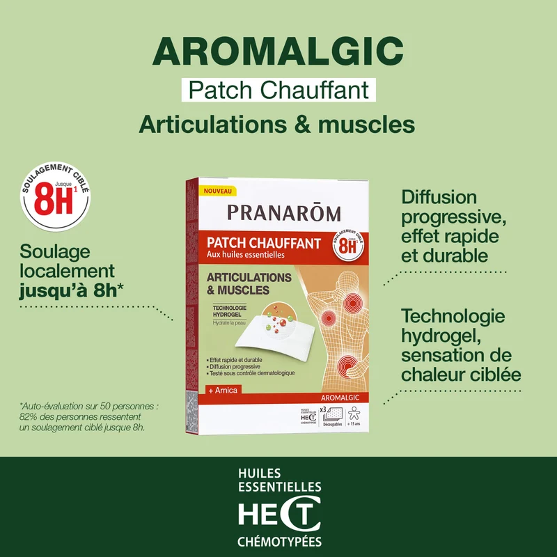 Patchs chauffants articulations & muscles