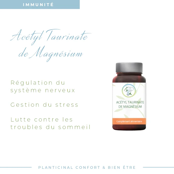 Magnésium Acétyl Taurinate 500 mg – Formule pure à haute tolérance