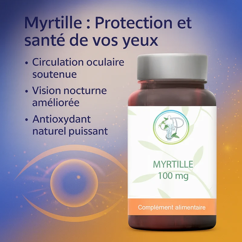 Myrtille 25% Anthocyanidines – Votre Allié Naturel d'une Vision Saine et une Protection Antioxydante
