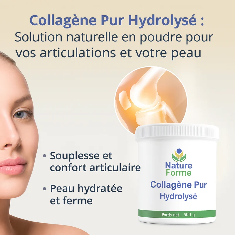 Collagène Pur Hydrolysé Poudre : Peau & Articulations