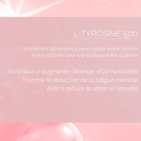L-Tyrosine 500 mg : Sport & Activité Physique