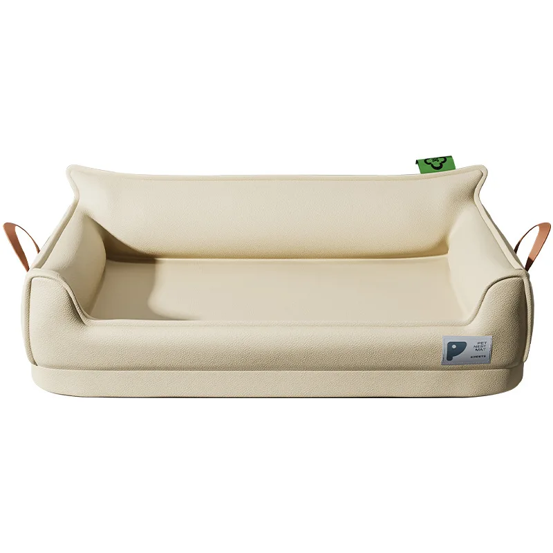 Panier en cuir pour chien