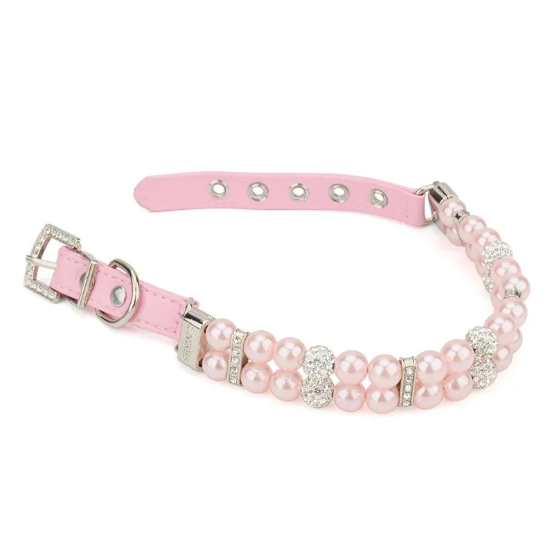 Collier chien perle
