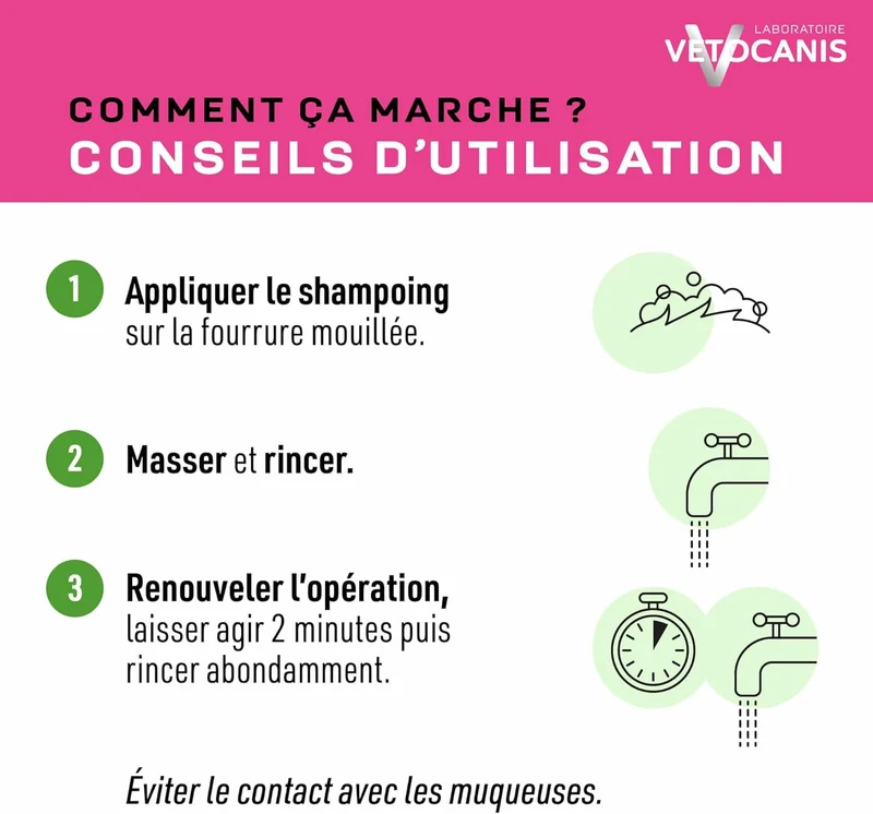 Shampoing Usage Fréquent pour Chat, à la Fleur de Lotus