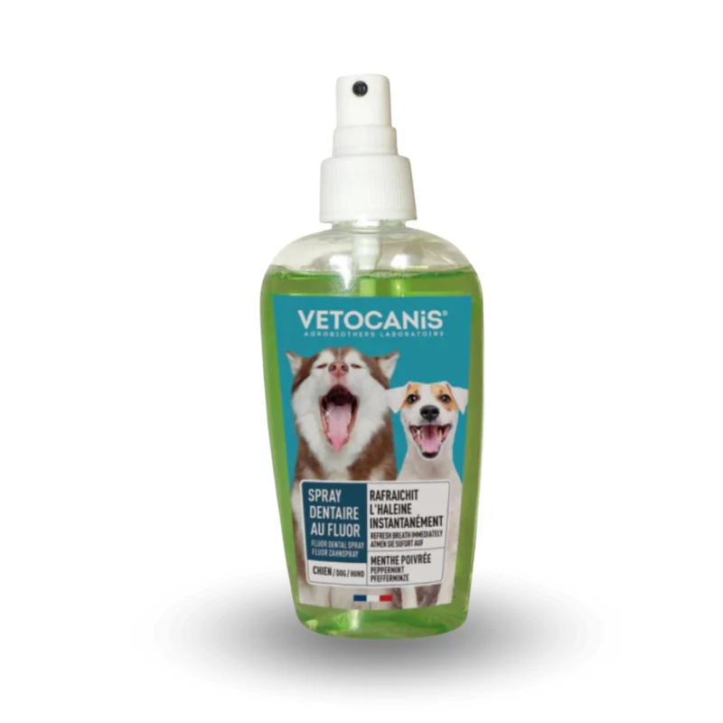 VETOCANIS Spray Dentaire pour Chien et Chat, 150 ML
