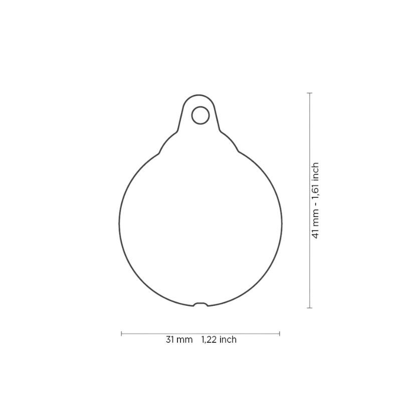 Médaille personnalisée - Coccinelle - 31x41mm