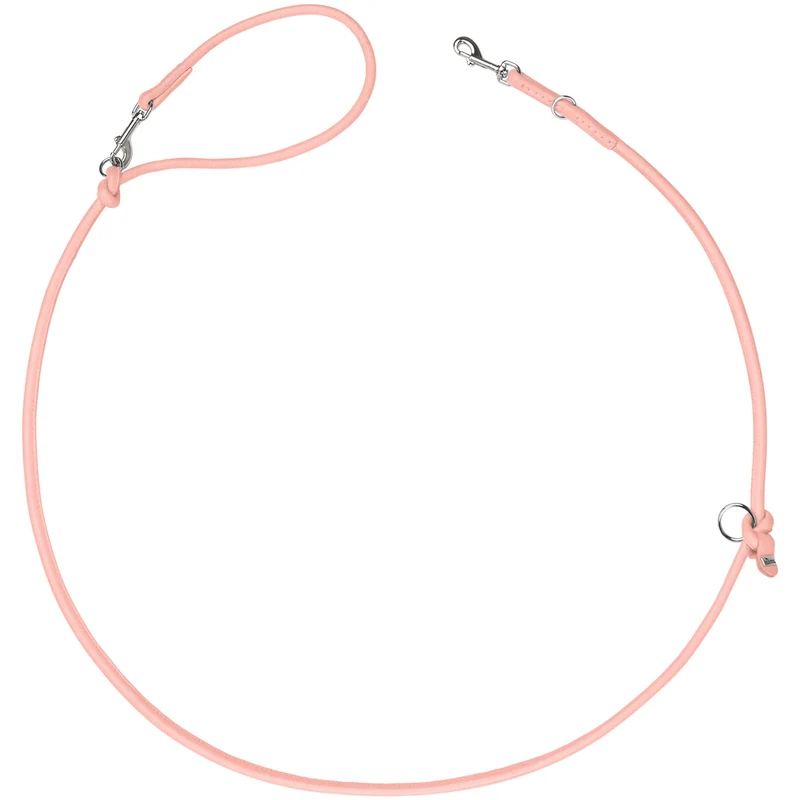 SOHO MINI Set Halsband & Leine | hellrosa