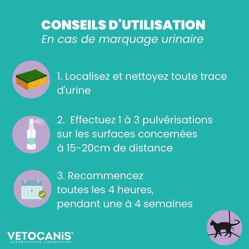 Spray Anti Stress apaisant et calmant pour chat
