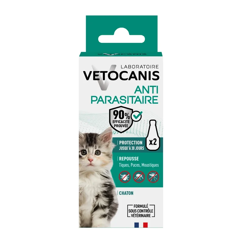 VETOCANIS 10%M Solution répulsive pour spot-on pour chats et chatons