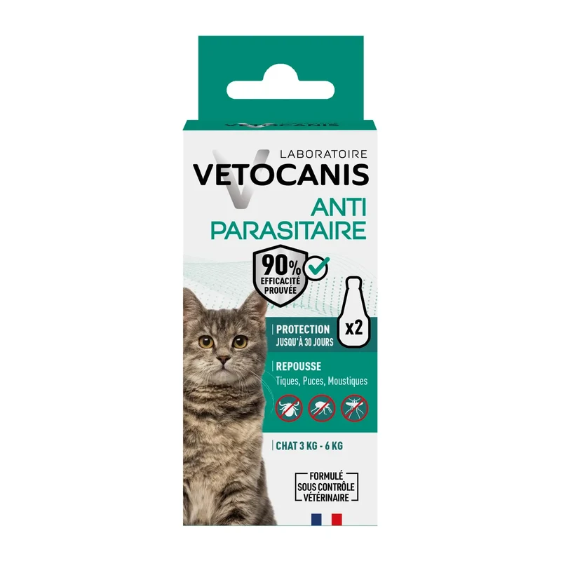 VETOCANIS 10%M Solution répulsive pour spot-on pour chats et chatons