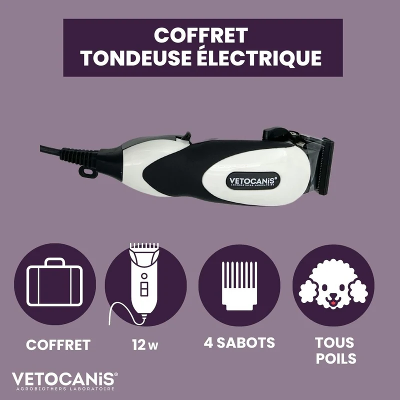 Coffret Tondeuse électrique pour Chien