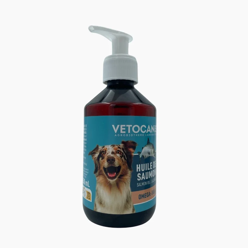 Huile de saumon pour Chien et Chat
