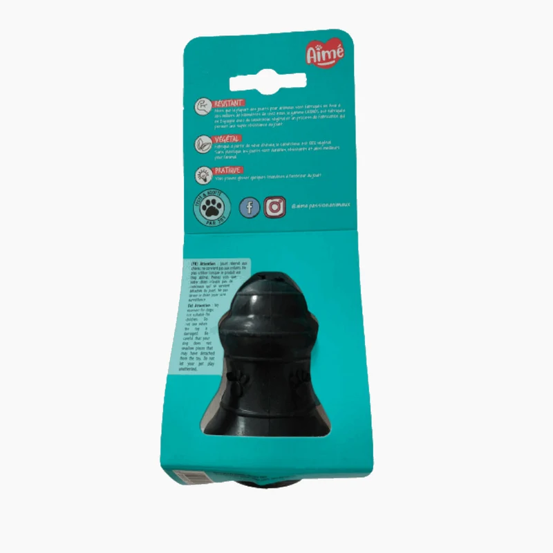 Jouet Pepper Très Résistant pour Chien 8,5cm - 100% Caoutchouc Végétal