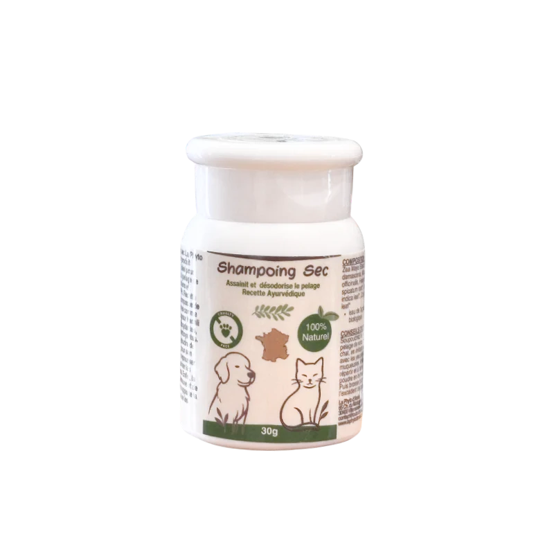 Shampoing sec pour chien et chat