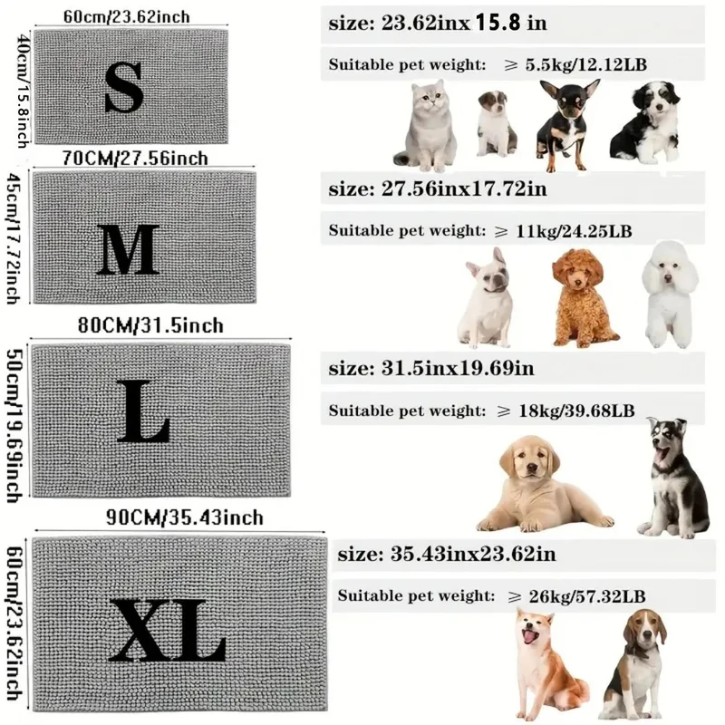 Tapis patte chien