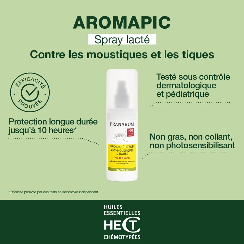 Spray répulsif anti-moustiques et tiques + roller après-piqûres - Bio