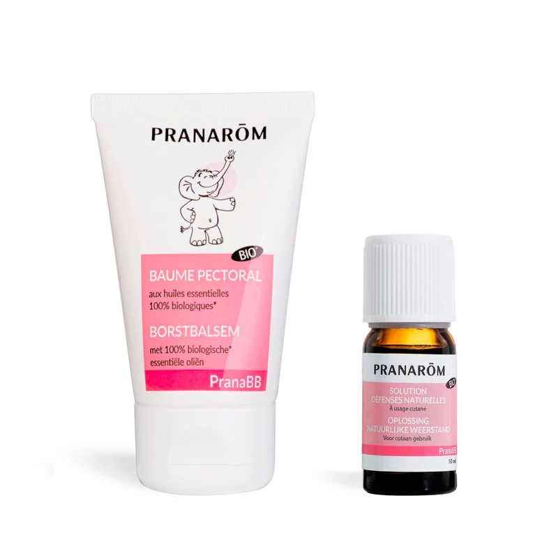 Duo Baume pectoral bébé + Solution défenses naturelles