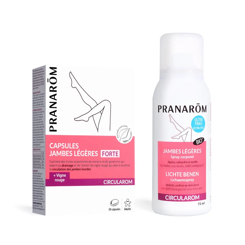 Duo jambes légères : spray et capsules