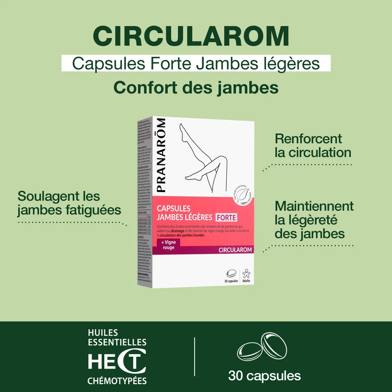 Duo jambes légères : spray et capsules