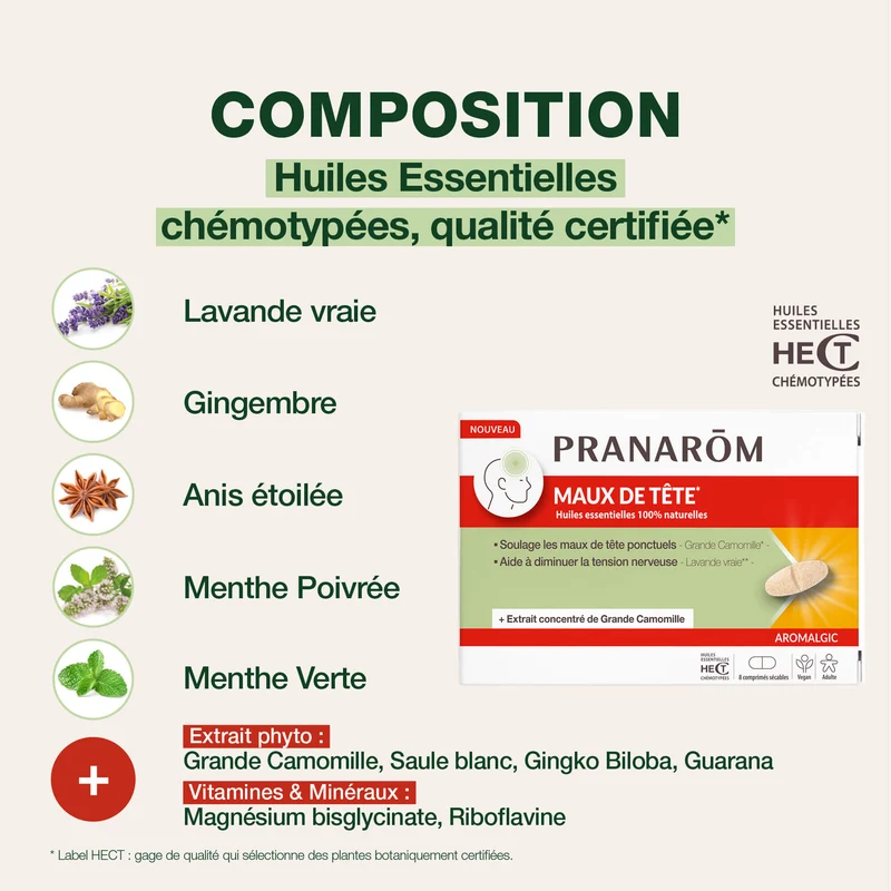 Comprimés maux de tête