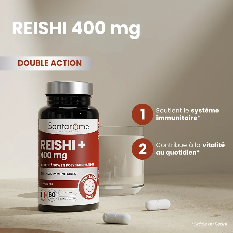Reishi+ 400 mg - 60 gélules