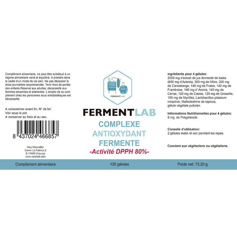 Complexe Antioxydant Fermenté Gélules