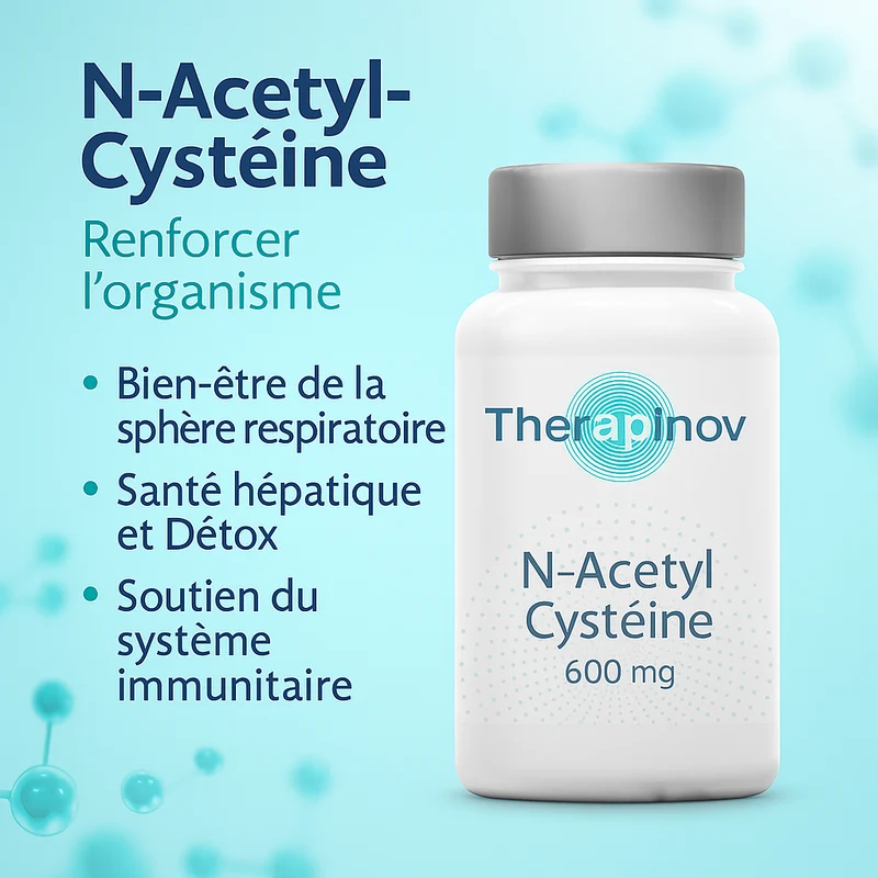 N-Acétyl Cystéine (NAC) 600 mg - Antioxydant & Voies Respiratoires