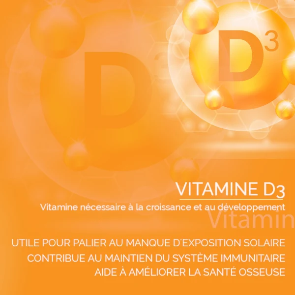 Vitamine D3 de Lanoline 100 % Naturelle : Os & Immunité