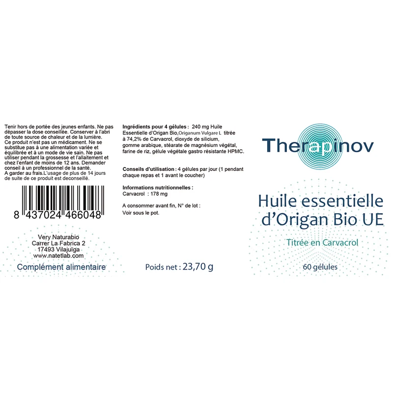 Huile Essentielle d'Origan Bio : Immunité & Transit