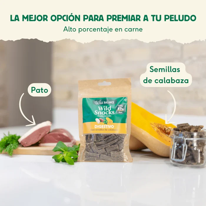 Wild Snacks Digestivos de Pato: Bienestar en cada bocado