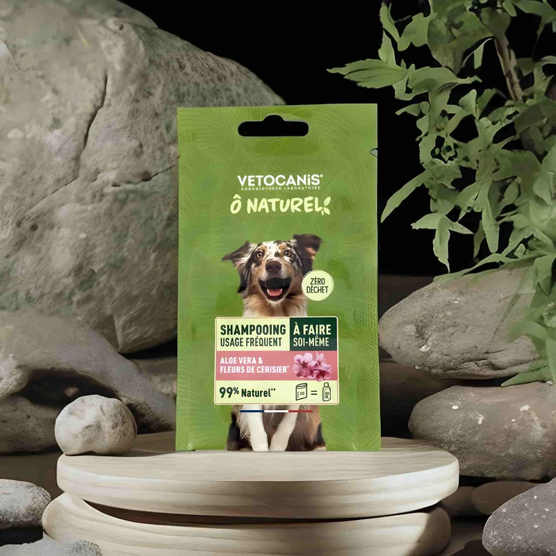 Shampoing Usage Fréquent à faire soi-même pour Chien, Aloe Vera & Fleurs de cerisier