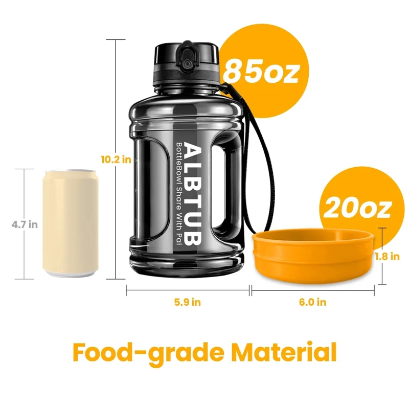 Gourde avec gamelle pour chien