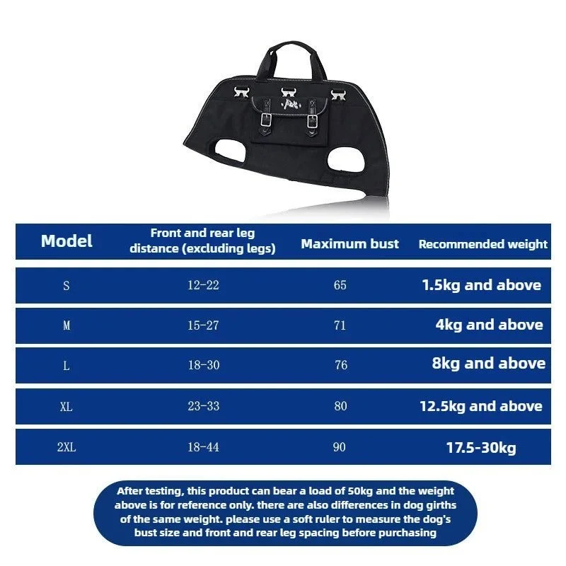 Sac à dos pour chien 20 kg