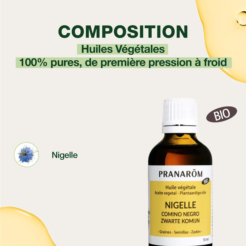 Huile Végétale de Nigelle - Bio