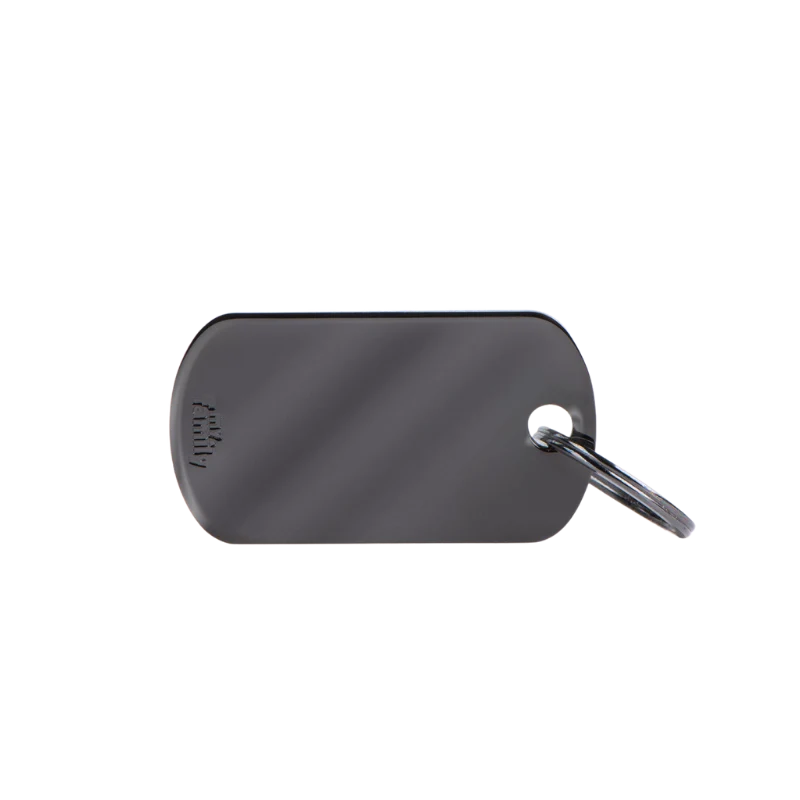Médaille personnalisée - Militaire en laiton noir - Petit (40x22mm)