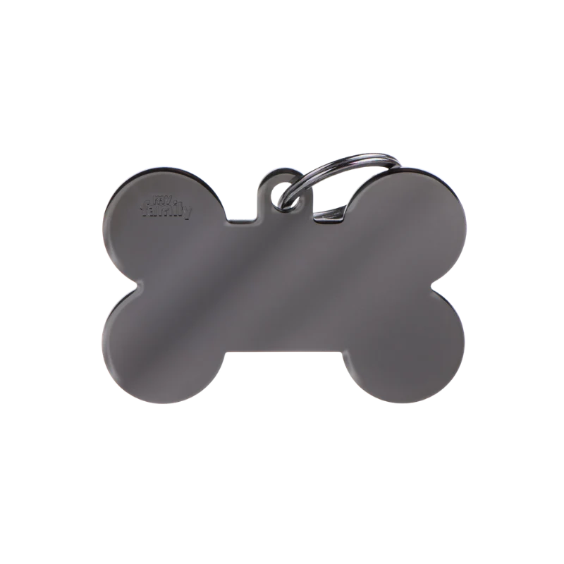 Médaille personnalisée - Os en laiton noir - Grand (48x31mm)