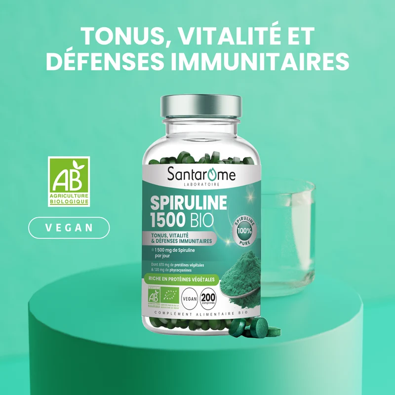Spiruline Bio - 200 comprimés
