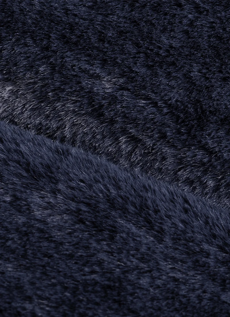 ROLL BED - FURRY DEEP BLUE
