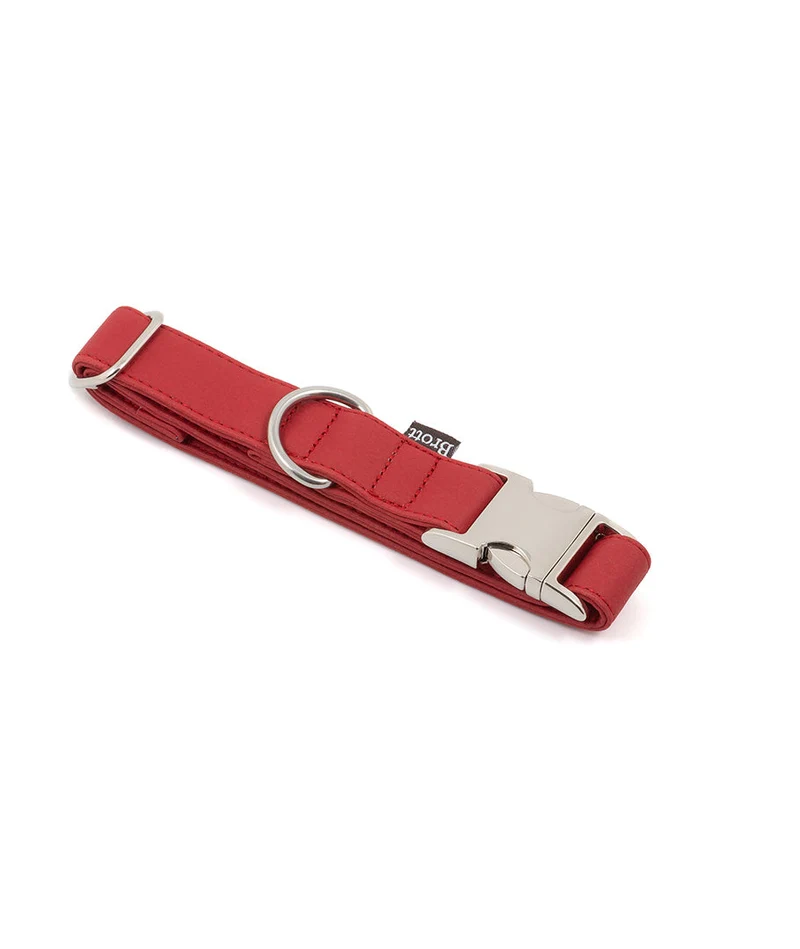 Collar perro Essence Red silver