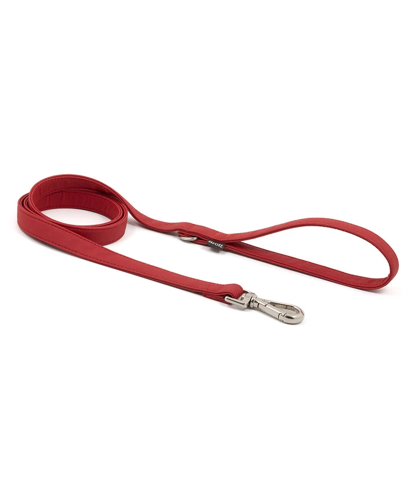 Correa perro Essence Red silver