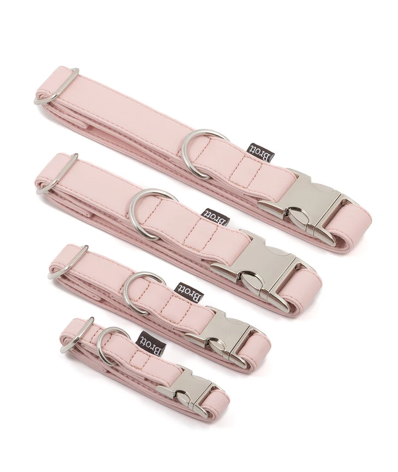 Collar perro Essence Soft Pink silver