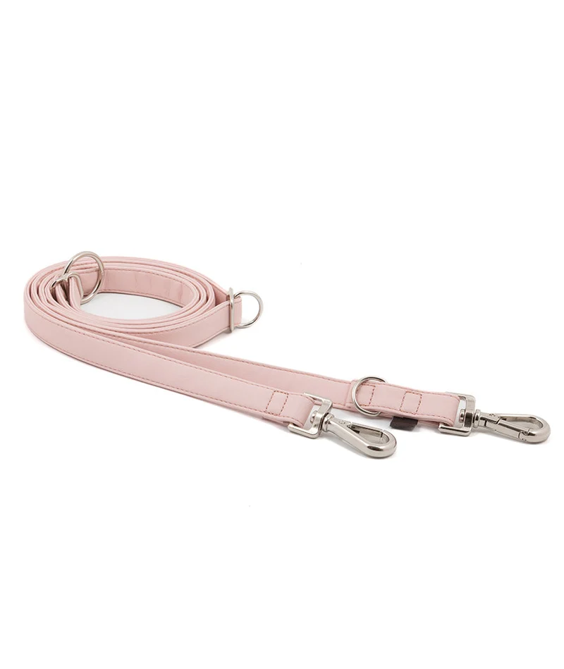 Correa perro Essence Soft Pink silver