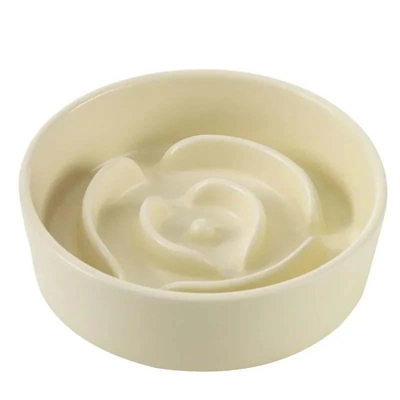 Gamelle anti glouton chien ceramique